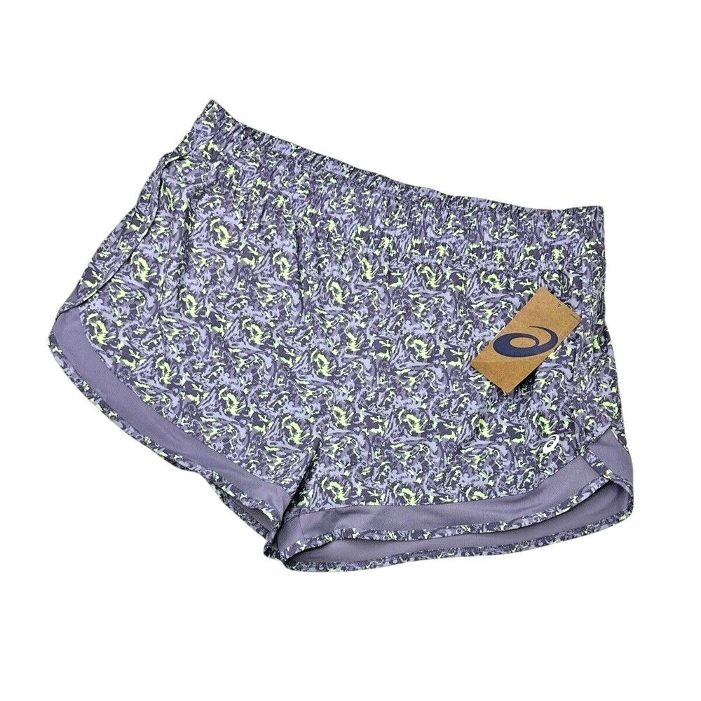 ASICS Women's Running Shorts, Size XL - Built-in Liner, Model AMXWSH3105, Pistas